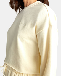 2 Test Drive Cropped Sweatshirt Yellow AVJTO00134 RVCA