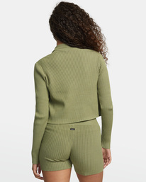 Rose Namajunas Fever - Rib Knit Fitted Cardigan for Women  AVJTO00143