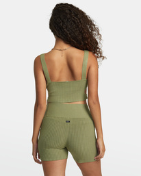 Rose Namajunas Fever - Rib Knit Cropped Vest Top for Women  AVJTO00144