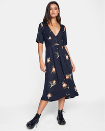 0 Avenue Midi Dress White AVJWD00190 RVCA
