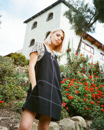 rvca, Crowd Favorite Mini Dress, RVCA BLACK (rvb) CROWD FAVORITE AVJWD00200