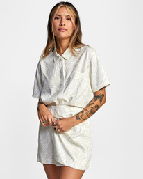 1 Reflection Mini Dress White AVJWD00205 RVCA