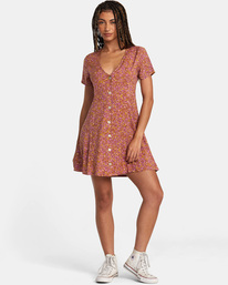 1 Understated Mini Dress Brown AVJWD00206 RVCA
