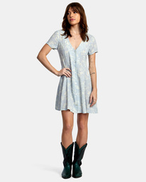 2 Understated Mini Dress Grey AVJWD00206 RVCA