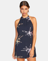 0 Straight On Halter Dress Black AVJWD00227 RVCA