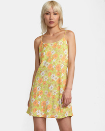 rvca, Macarthur Midi Dress, LIMEADE (lme) Macarthur - Mini Dress for Women AVJWD00228