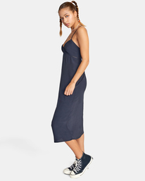 1 No Judgement Midi Dress Black AVJWD00230 RVCA