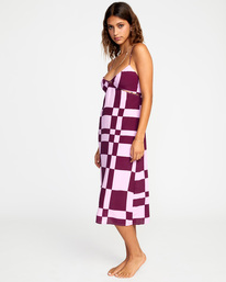 3 No Judgement Midi Dress Purple AVJWD00230 RVCA