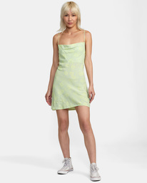 1 Blank Space Mini Sun Dress Grey AVJWD00236 RVCA