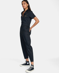 3 Recession Jumpsuit Black AVJWD00237 RVCA