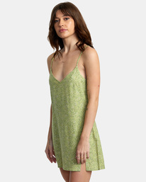 3 Slip Up Mini Dress Green AVJWD00240 RVCA