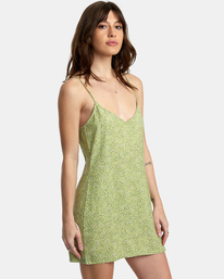 4 Slip Up Mini Dress Green AVJWD00240 RVCA