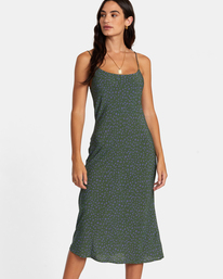 0 Maiden Midi Dress Green AVJWD00241 RVCA