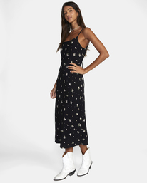 1 Maiden Midi Dress Black AVJWD00241 RVCA