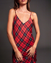 5 Blake Mini Slip Dress Red AVJWD00254 RVCA