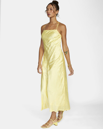 6 Ninety Maxi Dress Yellow AVJWD00255 RVCA