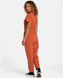 1 Recession Collection Jumpsuit Brown AVJWD00277 RVCA
