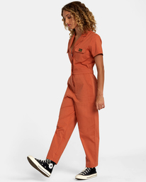 2 Recession Collection Jumpsuit Brown AVJWD00277 RVCA
