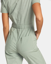 6 Recession Collection Jumpsuit Green AVJWD00277 RVCA