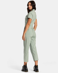 3 Recession Collection Jumpsuit Green AVJWD00277 RVCA