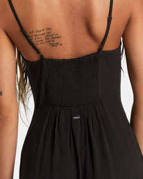 6 Seniesa Chained Mini Dress Black AVJWD00294 RVCA