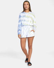 2 No Doubt Cozy Sawyer Tie-Dye Shorts Grey AVJWH00112 RVCA