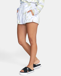 4 No Doubt Cozy Sawyer Tie-Dye Shorts Grey AVJWH00112 RVCA