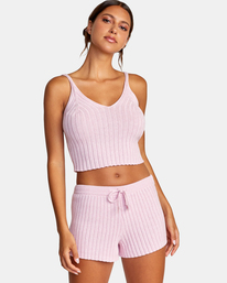 rvca, For The Record Sweater Knit Shorts, BELLA (eba) FOR THE RECORD SWEATER SHORT AVJWH00117