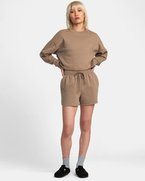 3 Test Drive - Sweat Shorts for Women Grey AVJWH00118 RVCA
