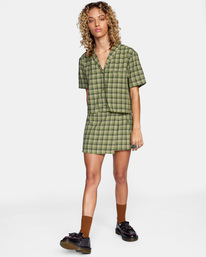 2 Going Out Mini Skirt Green AVJWK00104 RVCA