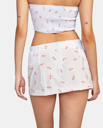 8 Heartthrob High Waist Skirt White AVJWK00111 RVCA