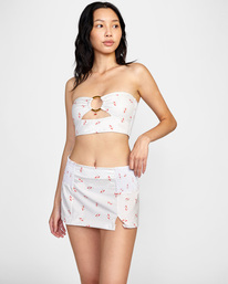 1 Heartthrob High Waist Skirt White AVJWK00111 RVCA