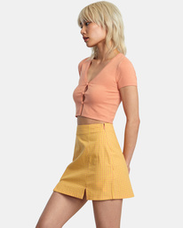 4 Brightside - Mini Skirt for Women Orange AVJWK00114 RVCA