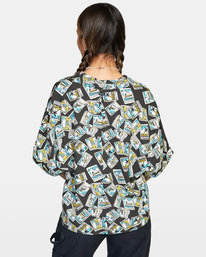 1 Speakeasy Button Down Top Black AVJWT00153 RVCA