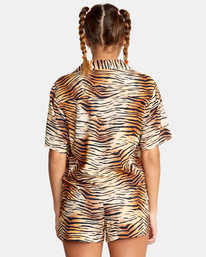 rvca, Wavy Button-Down Top, MULTI (mul) WAVY SHIRT AVJWT00165
