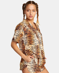 5 Wavy Button-Down Top Grey AVJWT00165 RVCA