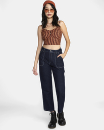 3 Moxy Tank Top Brown AVJWT00176 RVCA