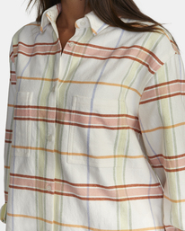 2 Rush Long Sleeve Flannel Shirt Orange AVJWT00178 RVCA