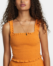2 Terrace Tank Top Orange AVJWT00186 RVCA