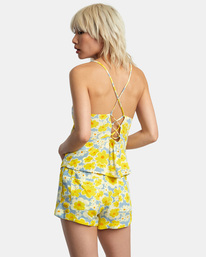 rvca, Lily Sleeveless Top, DUSTY BLUE (dsb) LILY TANK AVJWT00188