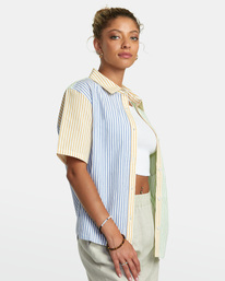 5 Nauti Shirt - Camisa de Manga Corta para Mujer Gris AVJWT00195 RVCA