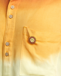 11 Rose Machado Swami Short Sleeve Shirt Yellow AVJWT00198 RVCA