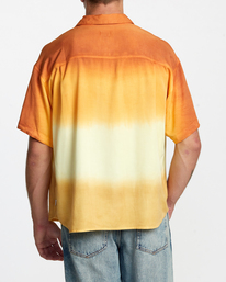 10 Rose Machado Swami Short Sleeve Shirt Yellow AVJWT00198 RVCA