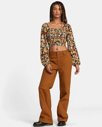 3 Saint Top - Blouse manches longues pour Femme Marron AVJWT00204 RVCA