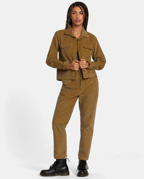 3 Lay Over - Overshirt for Women Beige AVJWT00210 RVCA
