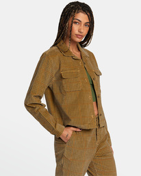 5 Lay Over - Overshirt for Women Beige AVJWT00210 RVCA