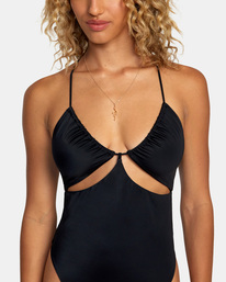 rvca solid one piece swimsuit