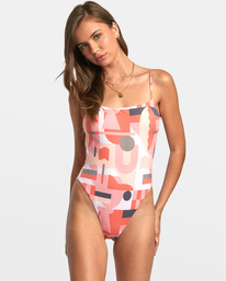 1 ANP Jesse Brown One-Piece Swimsuit Grey AVJX100136 RVCA