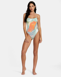 3 Colin Sussingham ANP - Maillot de bain une pièce pour Femme Gris AVJX100141 RVCA