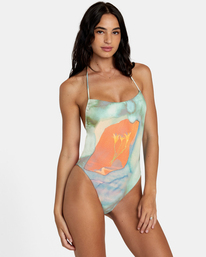 5 Colin Sussingham ANP - Maillot de bain une pièce pour Femme Gris AVJX100141 RVCA